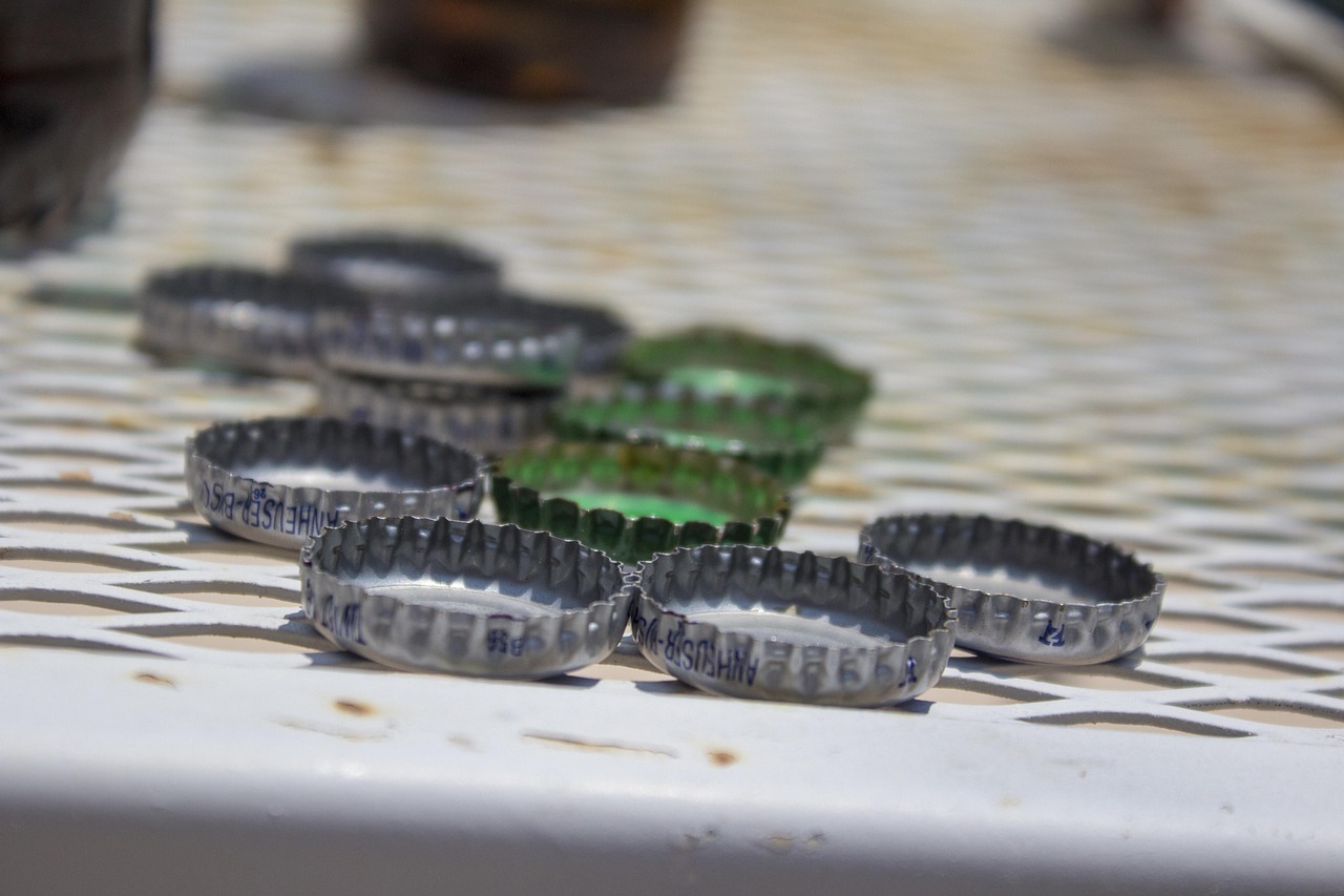 chapas de cerveza o refresco